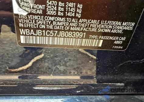 2018 BMW 530Xe z USA, uszkodzony, nr VIN WBAJB1C57JB083991